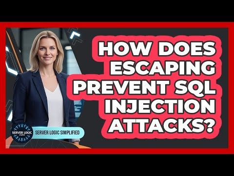 How Does Escaping Prevent SQL Injection Attacks?