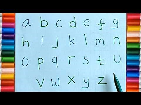 Learn to Write and Read Lowercase ABC Letters for Kindergarten, Preschool and Elementary School