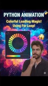 colourfull loading animation 😱💥 using python (for loop) #coding #programming #correctcoding