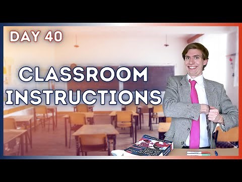 CLASSROOM INSTRUCTIONS // Learn French Basics Day 40 - for beginners and kids