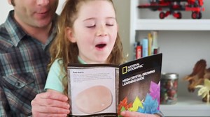 NATIONAL GEOGRAPHIC Mega Crystal Growing Kit for Kids- Grow 8 Crystals with Light-Up Stand, Science Gifts for Kids 8-12, Crystal Making Experiment, Science Kit for Girls and Boys