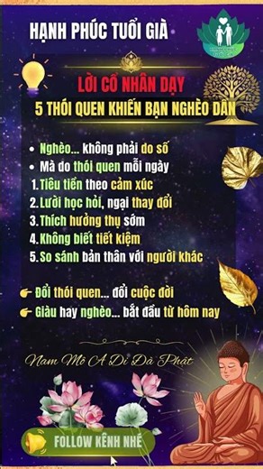Cổ Nhân Dạy: 5 Thói Quen Khiến Bạn Nghèo Dần – Nhận Ra Sớm Để Thay Đổi | Hạnh Phúc Tuổi Già