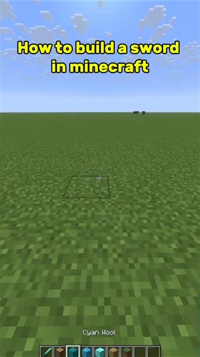 How to Build a SWORD in Minecraft #music #minecraft