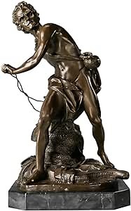 Bronze David Statue by Italian Sculptor Bernini Replica Sculpture Collectible Figurine Art