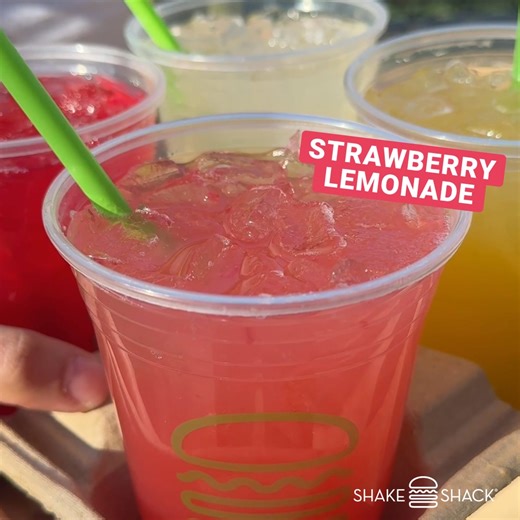 Mixed in-house, meet our 3 NEW lemonades: Mango Passionade, Cherry Limeade, Strawberry Lemonade. | Shake Shack