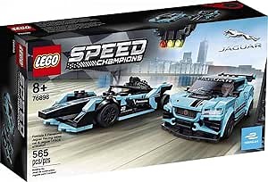 LEGO Speed Champions Formula E Panasonic Jaguar Racing Gen2 car and Jaguar I-PACE eTROPHY 76898 Building Kit (565 Pieces)