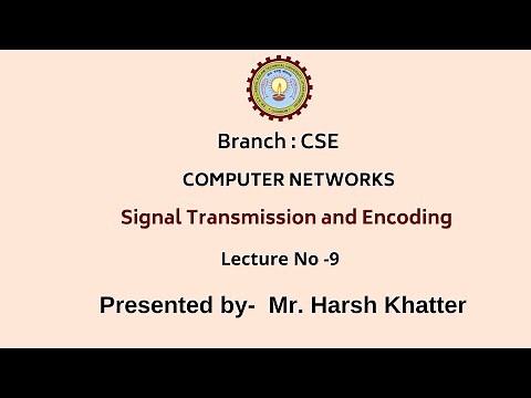 Computer Networks | Signal Transmission and Encoding | AKTU Digital Education