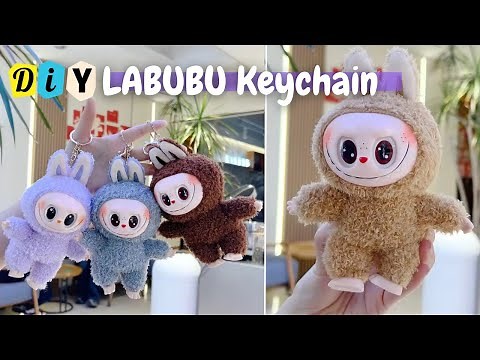 Make your own LABUBU Doll keychain at home 🤓