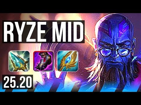 RYZE vs AHRI (MID) | 12/1/10, Godlike | KR Master | 25.20