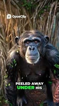 Injured Chimp Climbs 40ft to Save Baby Chimp!