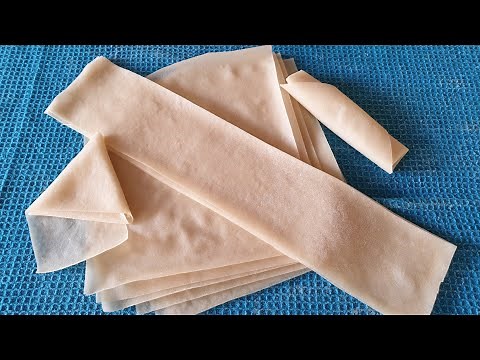 How To Make Phyllo Pastry For Samosas And Springrolls.