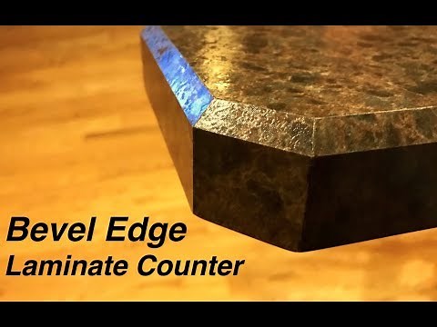 How to make a bevel edge counter top