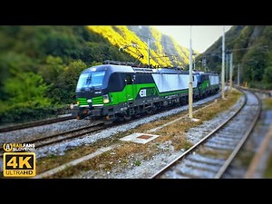 Rail traffic in Slovenia - first week of october 2020 [4K]