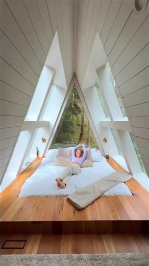 Amazing Triangular Prefab Cabin 🏠 | Modular Steel Frame Tiny Home Tour