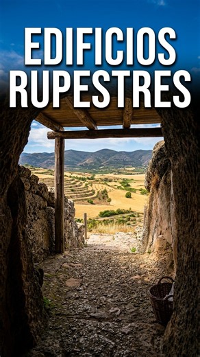 Iron Age rock buildings in La Cava: #shorts