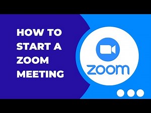 How to start a zoom meeting as the Host