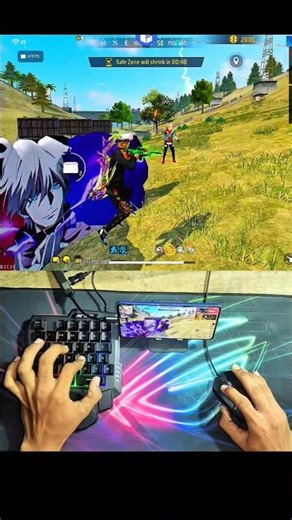 "AWM + Handcam: Team Wipeout in Seconds! 🔥 Keyboard & Mouse 😱 God Level Gameplay #freefire #awmking