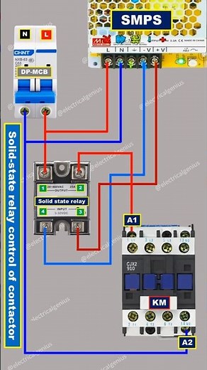 SSR | solid state relay connection | single phase solid state relay #electrical #electrician