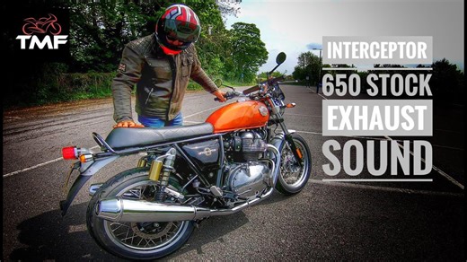 Royal Enfield Interceptor 650 stock exhaust sound