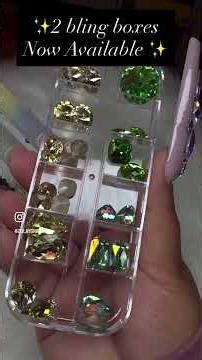 New bling boxes ✨✨Now available on website #nails