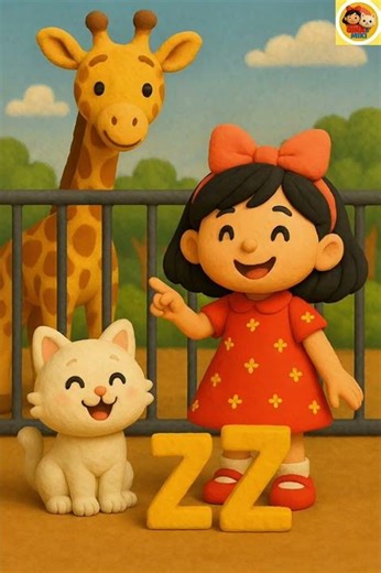 Z Untuk Zirafah | Qina Dan Miki Pergi Zoo | Belajar Huruf Z | Qina & Miki Abc