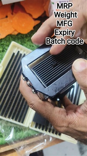 Manuel coding machine, Self inking fast drying ink stamp #stampfactory #mrp
