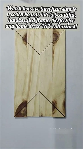 Transforming Four Simple Boards Into A Modern Frame
