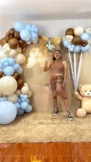 😍 Hermosa decoración con GLOBOS y OSO DE PELUCHE 🧸 ¡Increíble TÉCNICA para decoraciones impactantes! 🎉 | Sharon Cabanillas