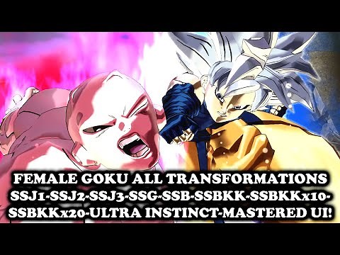Genderbent Female Goku All Transformations [SSJ-2-3-SSG-SSB-KK-KKx10 KKx20-UI-MUI] DB Xenoverse 2