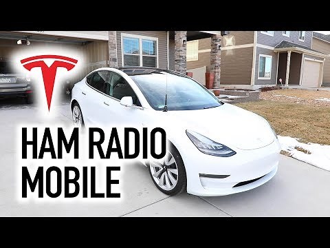 THE ULTIMATE HAM RADIO MOBILE Setup In a Tesla Model 3 - Amateur Radio