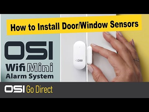 How to Install the OSI Alarm Contact (door/window) Sensor // Placement Tips // OSI GO DIRECT