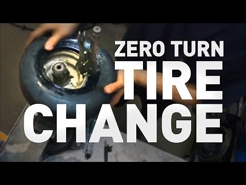 Zero Turn Tire Change By Hand