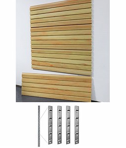 4' Heavy Duty Slatwall (4pcs)   Installstrips | StoreWALL