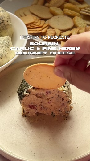 Recreate Boursin’s Garlic & Fine Herbs Spreadable Gourmet Cheese Recipe