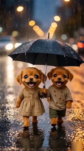 pappy enjoy rain 🥳 #shorts #shortvideo #shortsfeed #cute