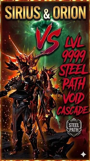 Sirius & Orion vs Level 9999 SOLO ---With Build #warframe #tennocreate #steelpath #levelcap