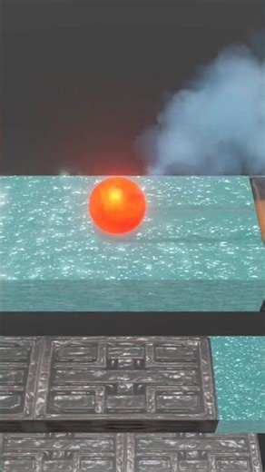 1000-degree glowing red iron ball puzzle game #puzzlegame