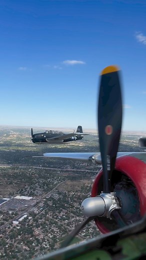 Our TBM Avenger and B-25 “In the Mood” fly in formation over Colorado Springs. The aircraft were carrying some of our volunteers as part of our volunteer appreciation day. Our museum is completely run by volunteers and we could not do what we do without them. Video by: Dave Devore GDevore Photos | National Museum of World War II Aviation