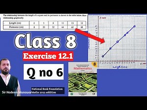 Class 8 Exercise 12.1 Q no 6 Ex 12.1 NBF Maths relationship between earning & years graphically