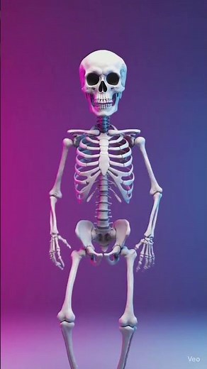 “Neon Skeleton Dance 💀🔥 Smooth Loop Animation #Shorts #Viral”