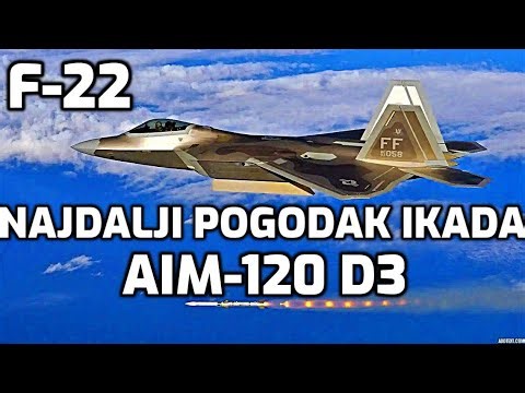 F-22 pogodio cilj u vazduhu na najvećoj daljini ikada F22 shot aerial target in longest range ever
