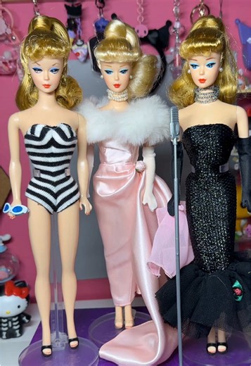I found this reproduction Barbie at the flea market for $8 #barbie #retro #unbox #doll #collector