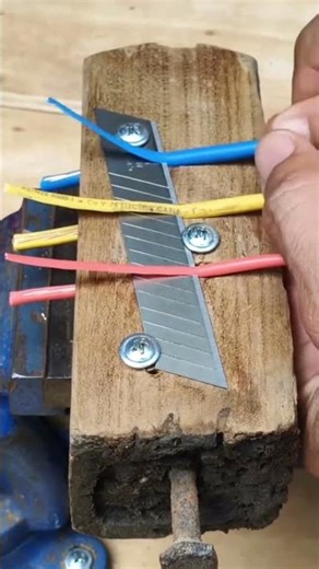 Rapid stripping process of wire with creative tools