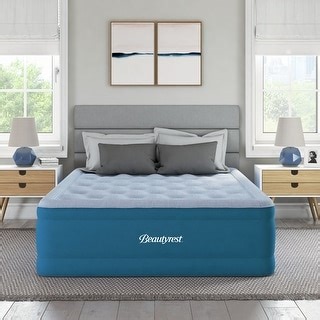 Beautyrest Comfort Plus Air Mattress with Built-in Pump - Inflatable Guest Bed with Plush Cooling Top - Bed Bath & Beyond - 34799143
