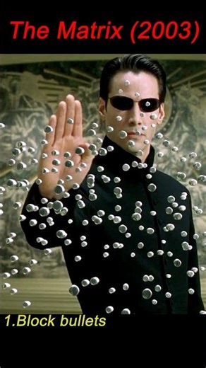 The Matrix Reloaded｜Neo Stops Bullets Mid-Air with Pure Power ⚡🛑
