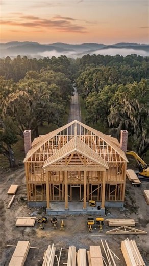 Building a Greek Revival Mansion in 30 Seconds #timelapse #america #architecturelovers