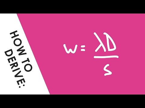 How to Derive the Double Slit Equation (for AQA) Quickly - A Level Physics