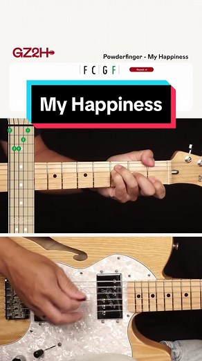 My Happiness - Powderfinger Full tutorial on YouTube! Man, this takes me right back to the 2000’s! 😆🤘🏼🎸 #fyp #foryoupage #foryou #myhappiness #powderfinger #guitarzero2hero #gz2h #guitarvideos #guitartutorial #guitarlesson #guitarcover #guitar #chords #tab
