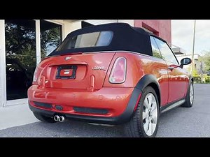 Hot Orange 2005 Mini Cooper S Convertible Supercharged 6Speed Startup 10202025