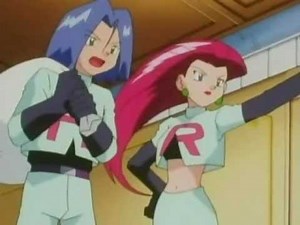 James almost says "BITCHING" in the Team Rocket Motto....